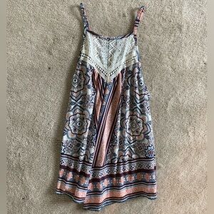 Rue21 Vibrant Bohemian Floral Patterned Top